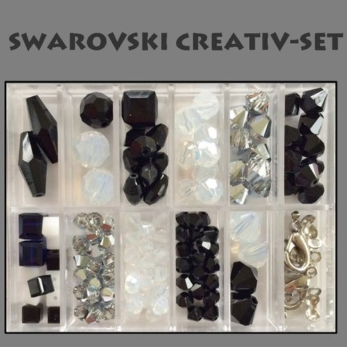 Swarovski-Perlen CREATIV-SET Black and White