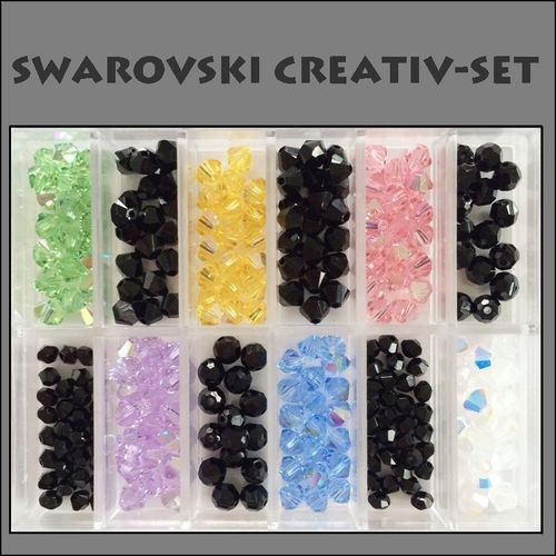 Swarovski-Perlen CREATIV-SET, Crystal bunt AB