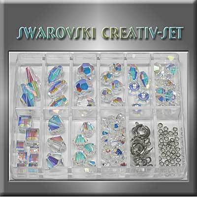 Swarovski-Perlen CREATIV - SET Crystal AB