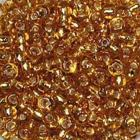 2,0 mm Rocailles bernstein-gold, 10 g