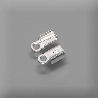 Verbinder für Lederbänder 925 Silber, 6 mm