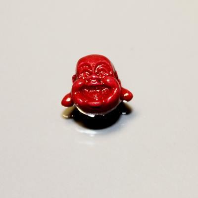 Kunststoff Buddha Perlen, 10 x 8 mm