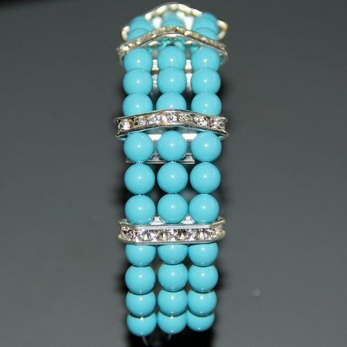 Armband Swarovski Pearl, turquoise